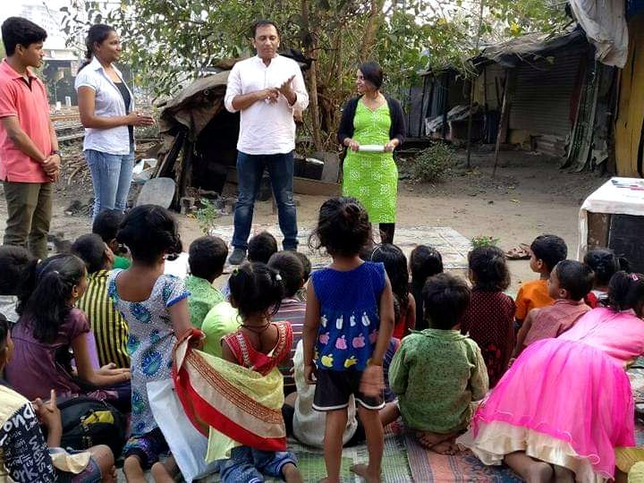 A moment from the Touching Lives journey
