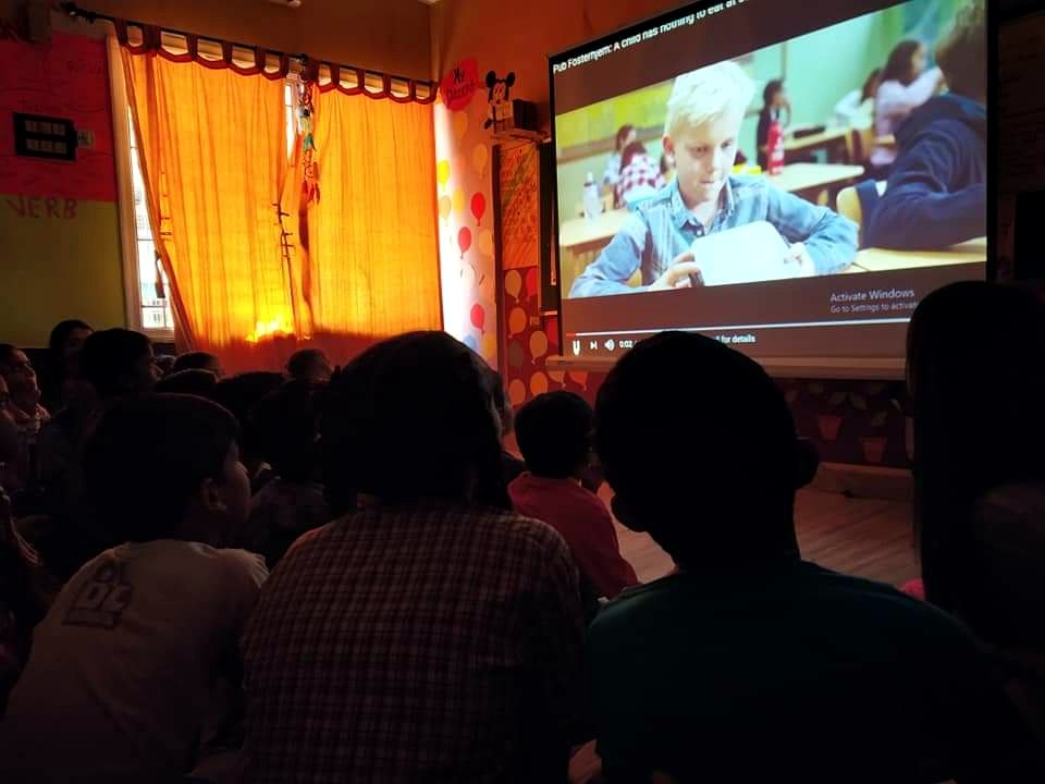 Young people learning film-making with Touching Lives