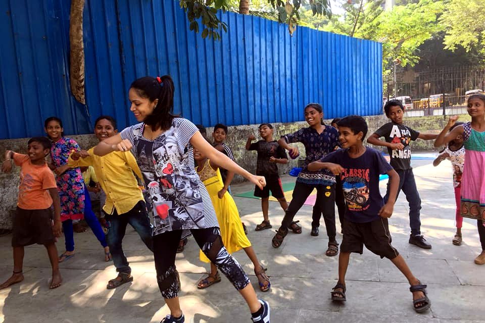 Touching Lives partners and mentors with the children